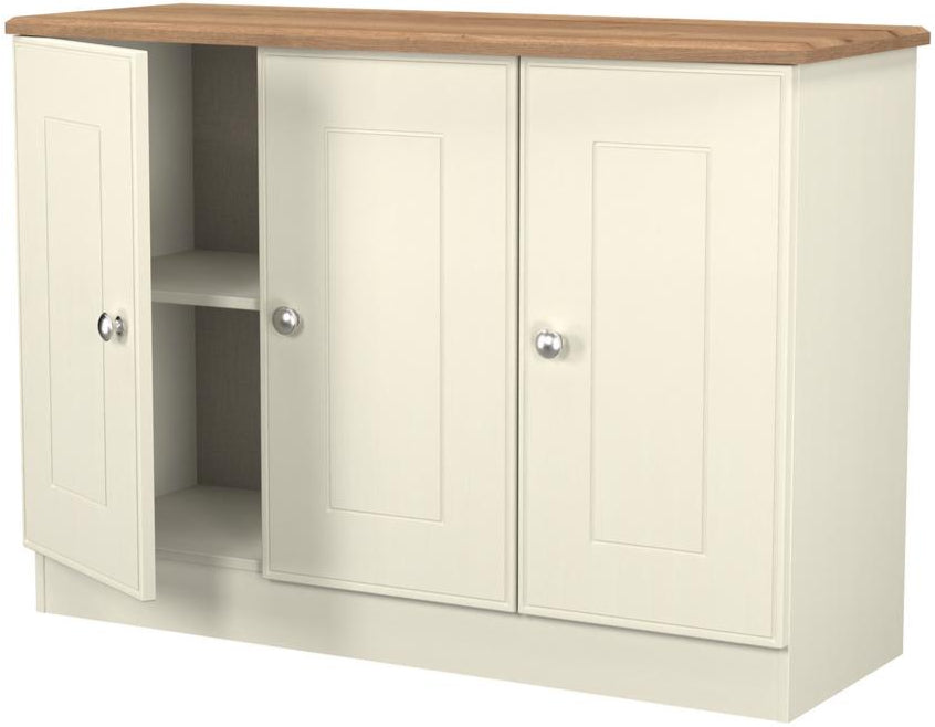 Victoria 3 Door Sideboard with Riviera Oak Top