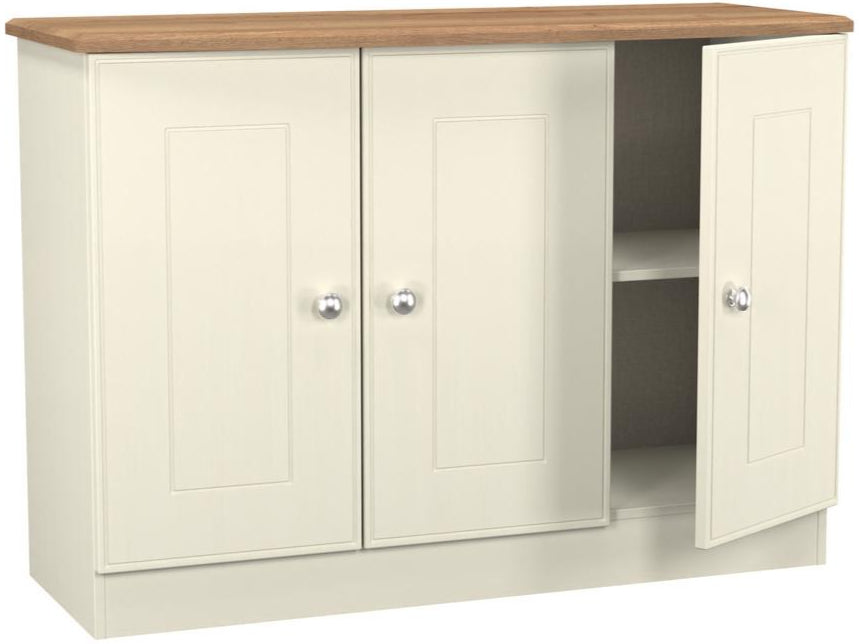 Victoria 3 Door Sideboard with Riviera Oak Top