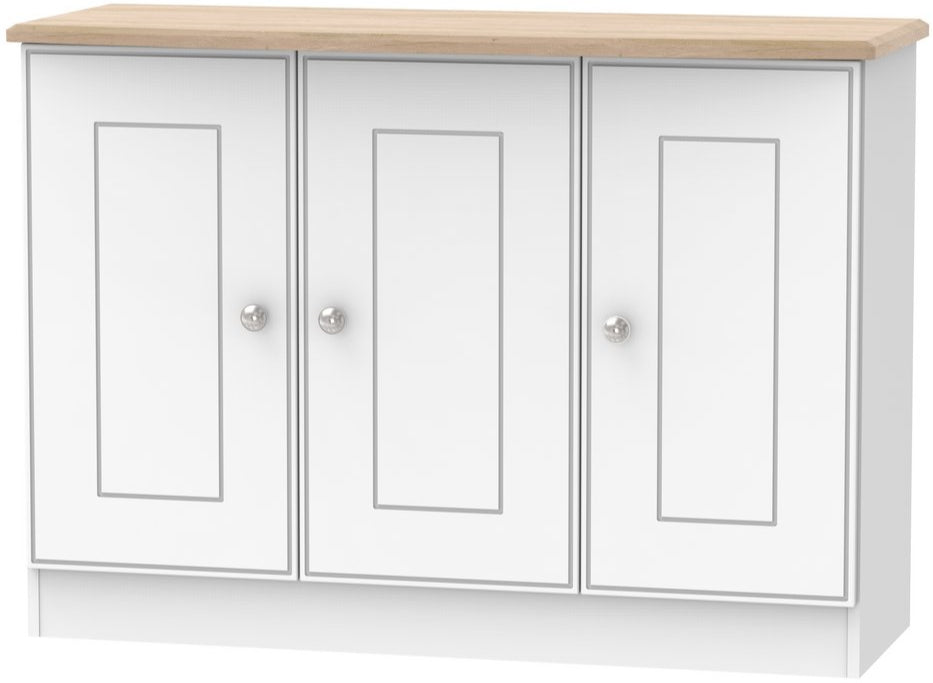 Victoria 3 Door Sideboard with Riviera Oak Top