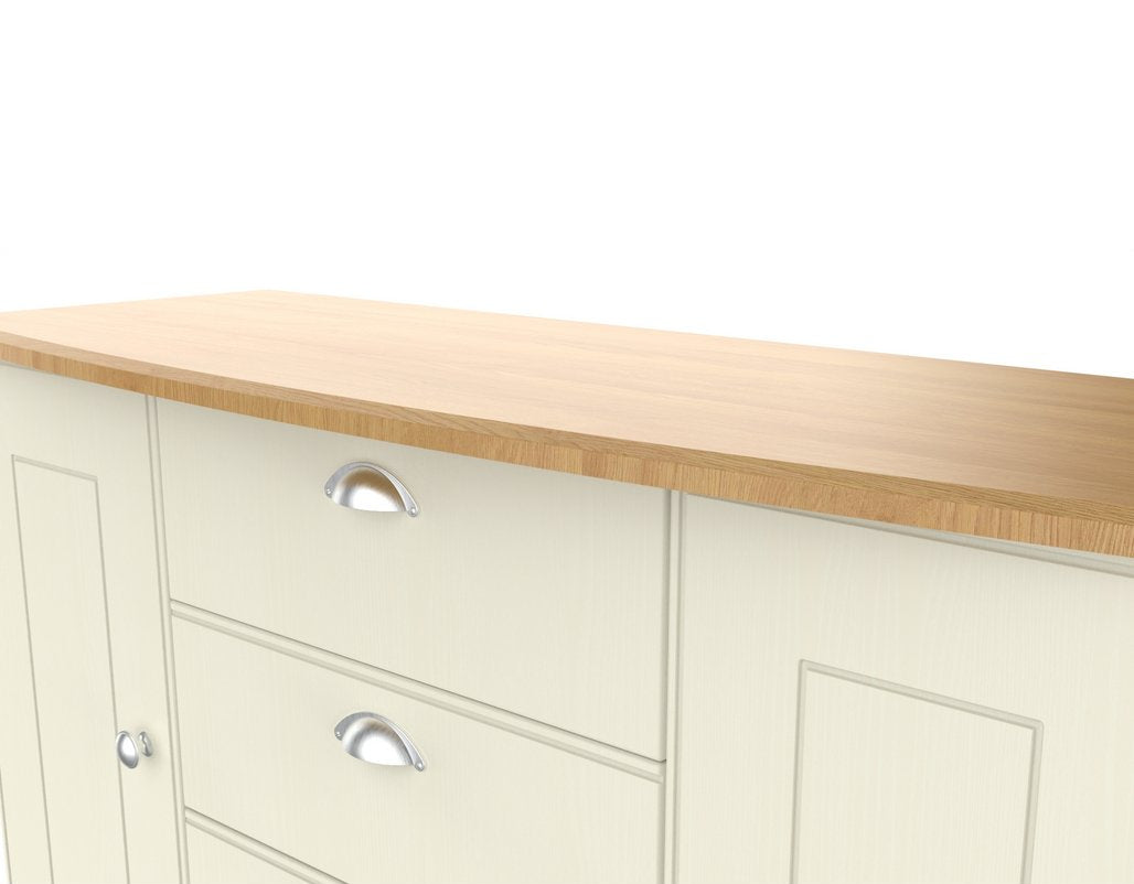 Victoria 2 Door 3 Drawer Sideboard with Riviera Oak Top