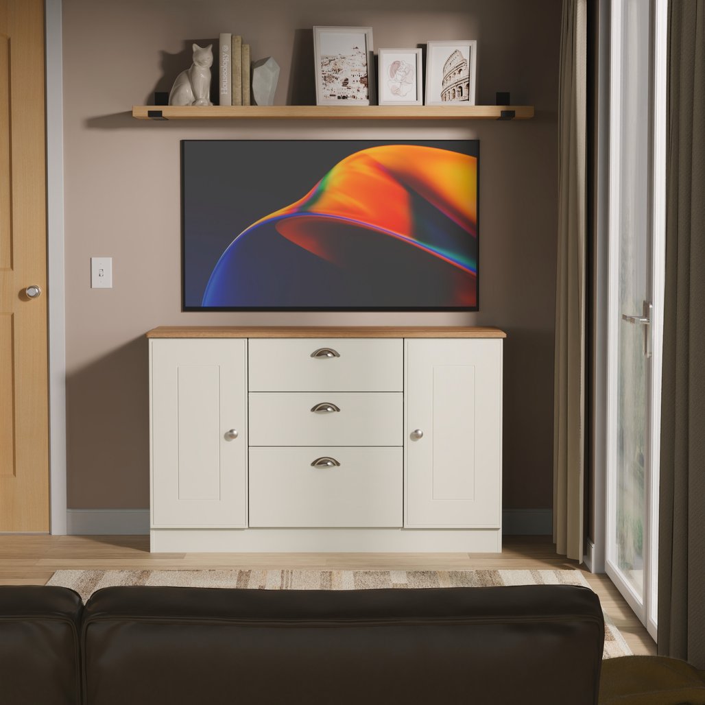 Victoria 2 Door 3 Drawer Sideboard with Riviera Oak Top