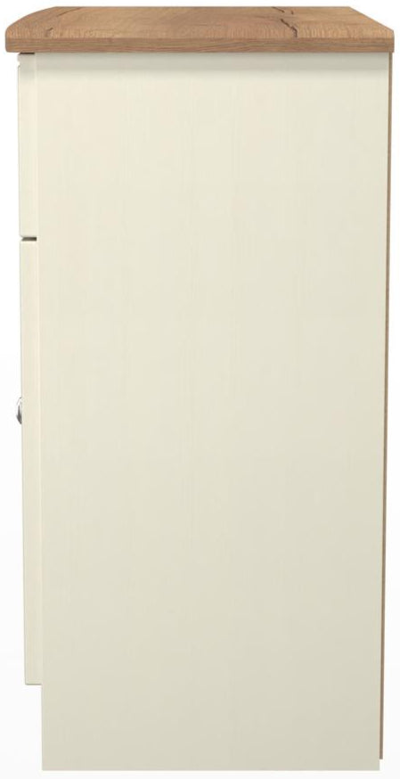 Victoria 2 Door 1 Drawer Sideboard with Oak Top