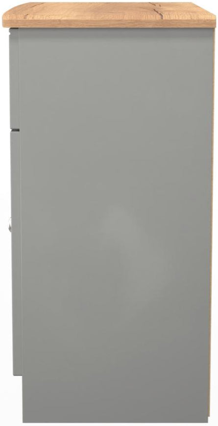 Victoria 2 Door 1 Drawer Sideboard with Oak Top