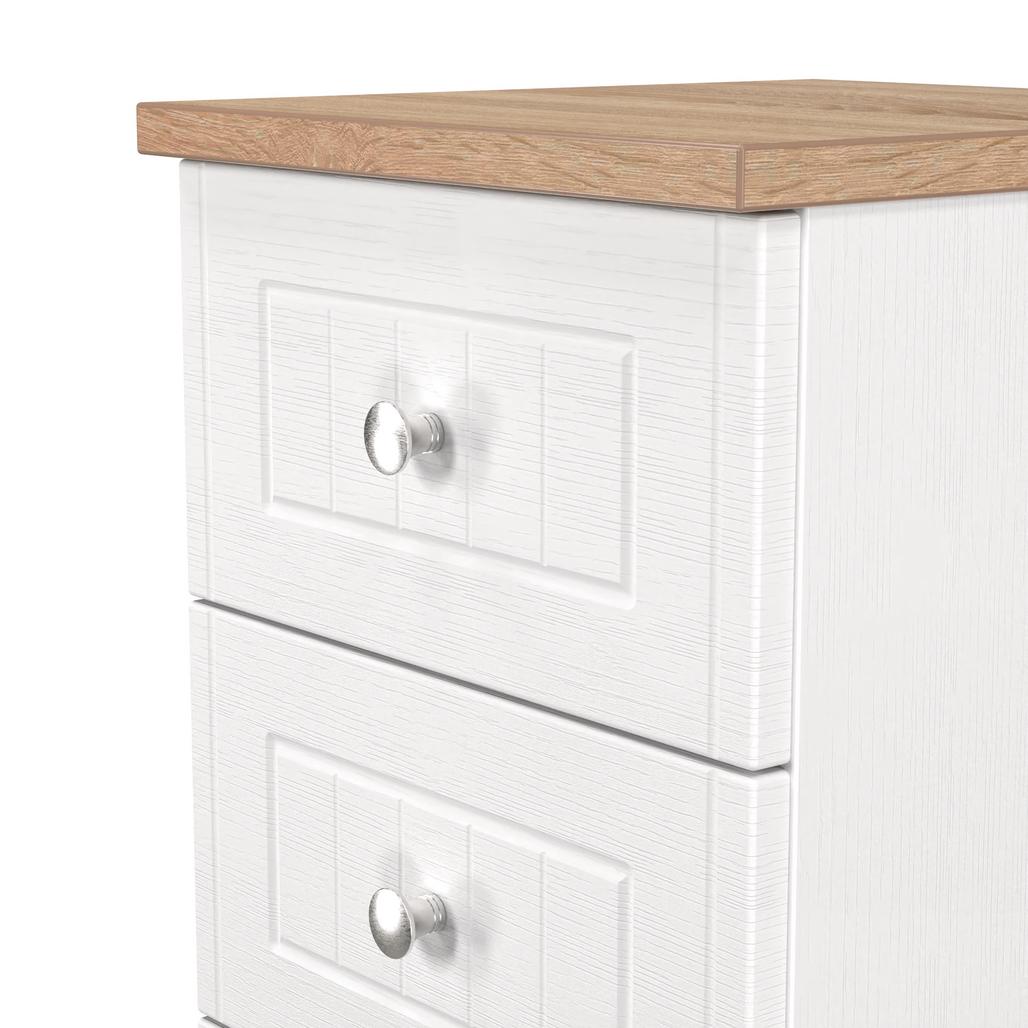 Vienna 3 Piece Bedroom Set with Oak Top