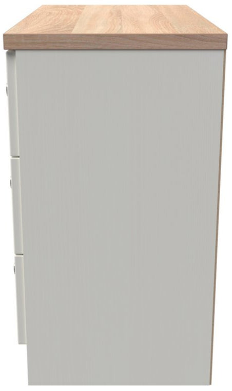 Vienna 3 Piece Bedroom Set with Oak Top