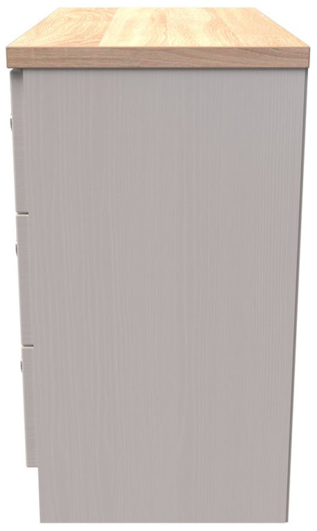 Vienna 3 Piece Bedroom Set with Oak Top