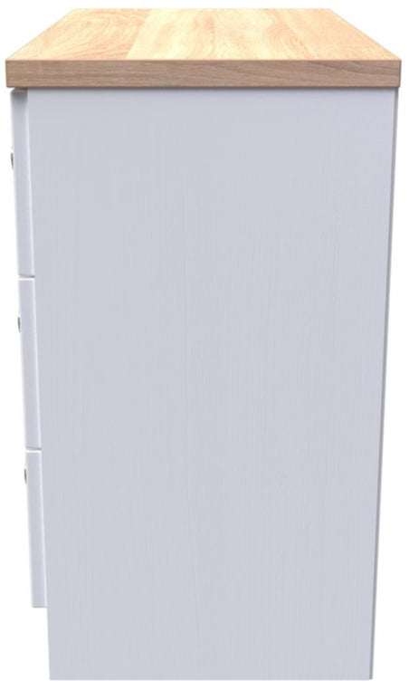 Vienna 3 Piece Bedroom Set with Oak Top