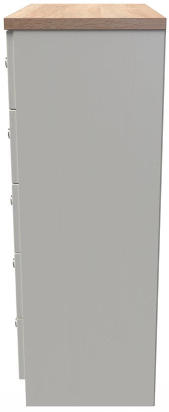 Vienna 5 Piece Bedroom Set with Oak Top