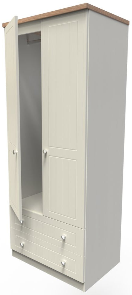 Vienna 5 Piece Bedroom Set with Oak Top