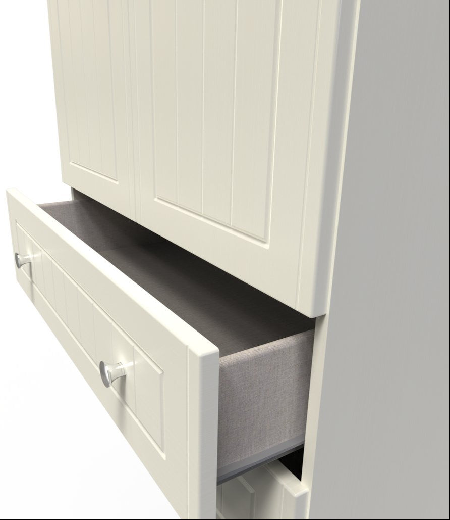 Vienna 5 Piece Bedroom Set with Oak Top