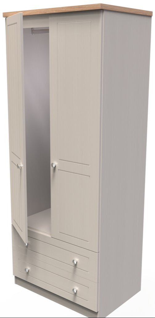 Vienna 5 Piece Bedroom Set with Oak Top