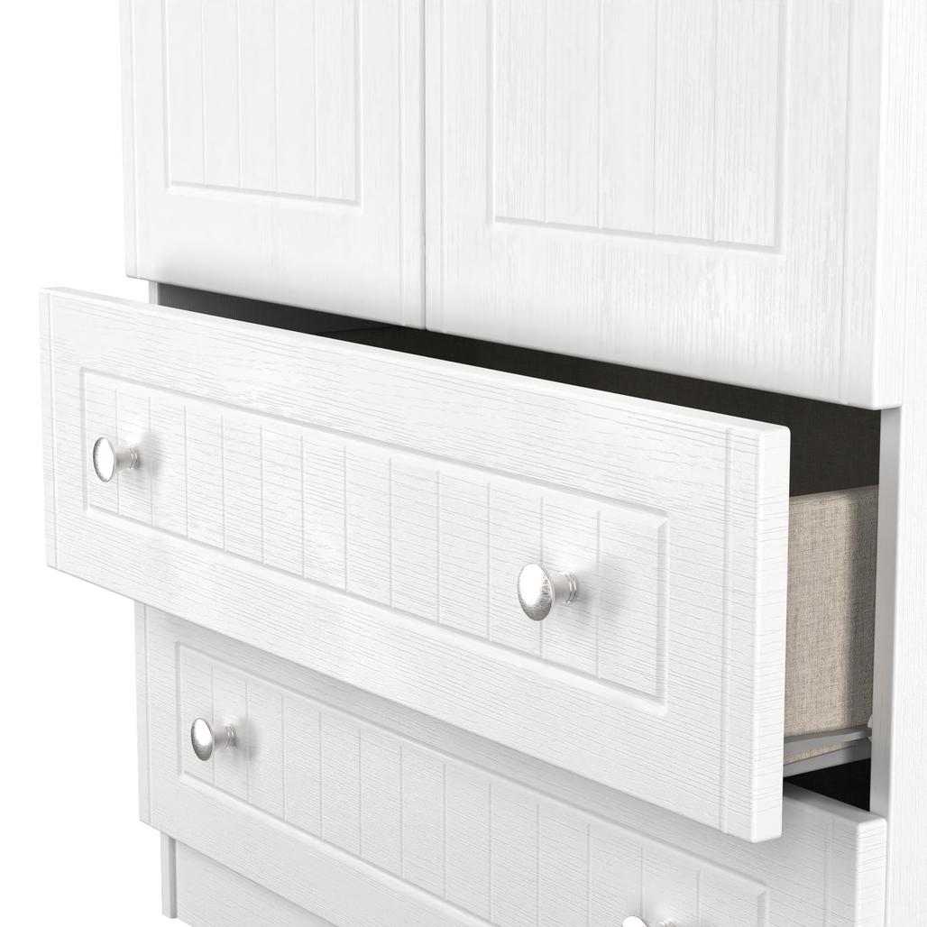 Vienna 5 Piece Bedroom Set with Oak Top