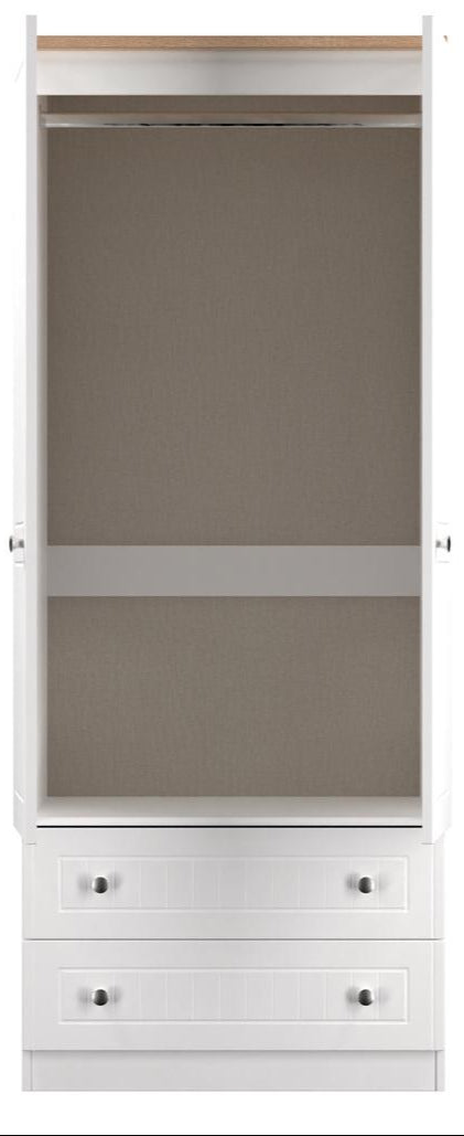 Vienna 5 Piece Bedroom Set with Oak Top