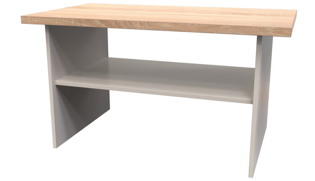 Vienna Coffee Table with Shelf and Oak Top