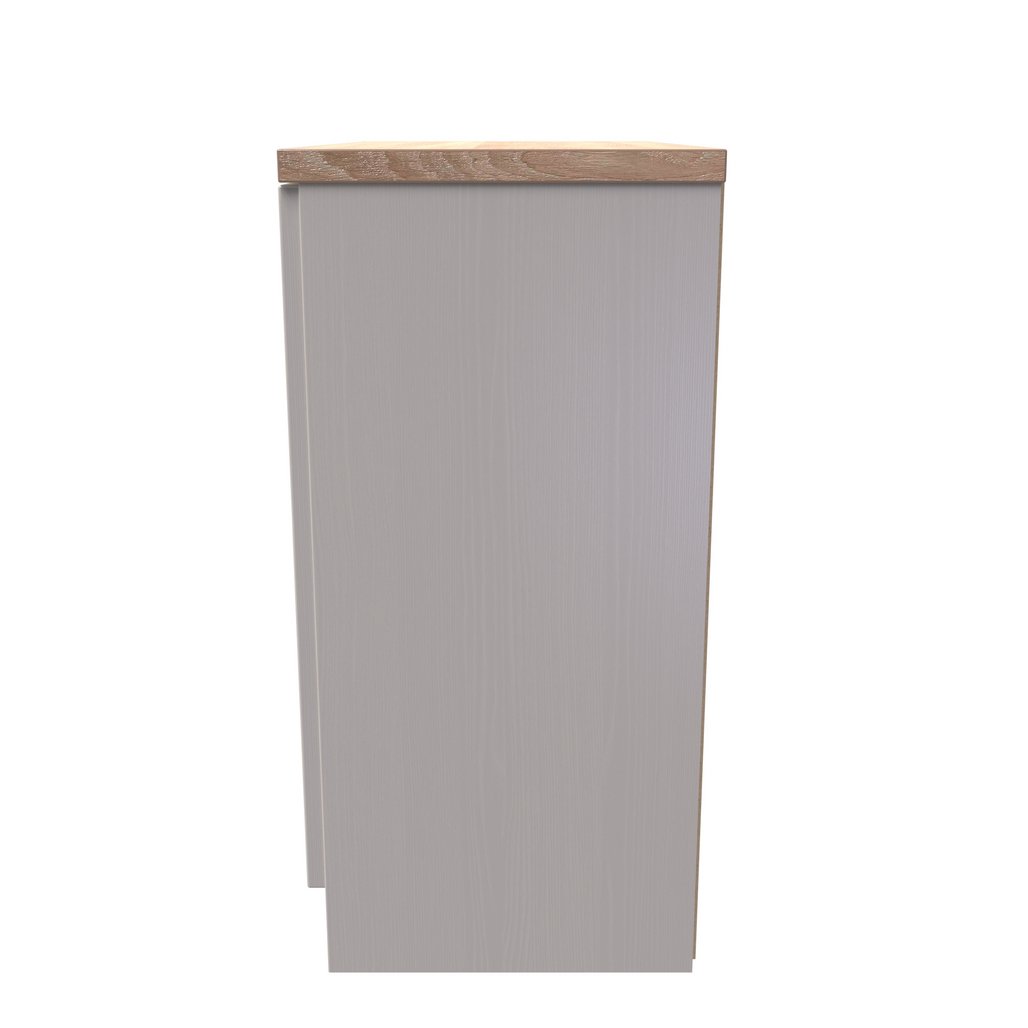 Vienna 2 Door Storage Unit with Oak Top