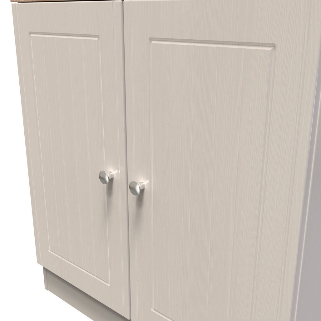 Vienna 2 Door Storage Unit with Oak Top