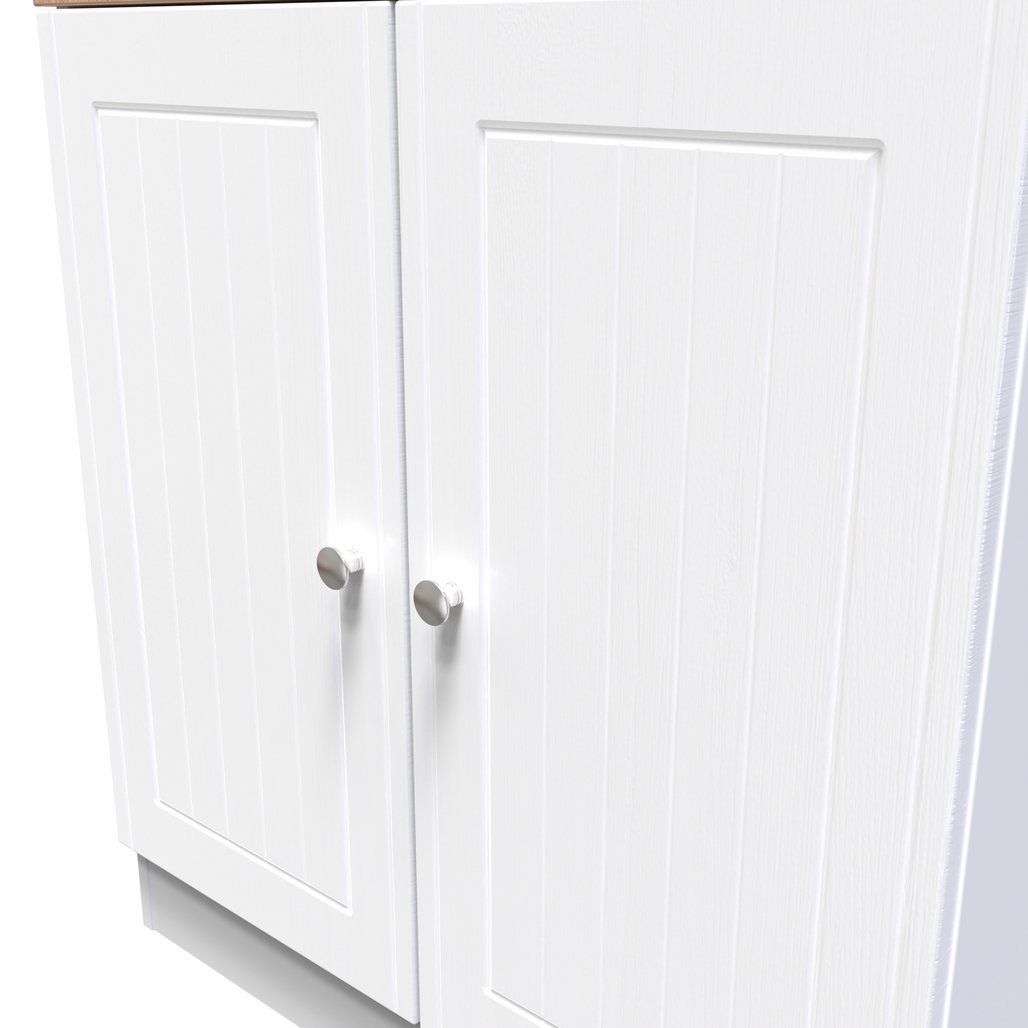 Vienna 2 Door Storage Unit with Oak Top