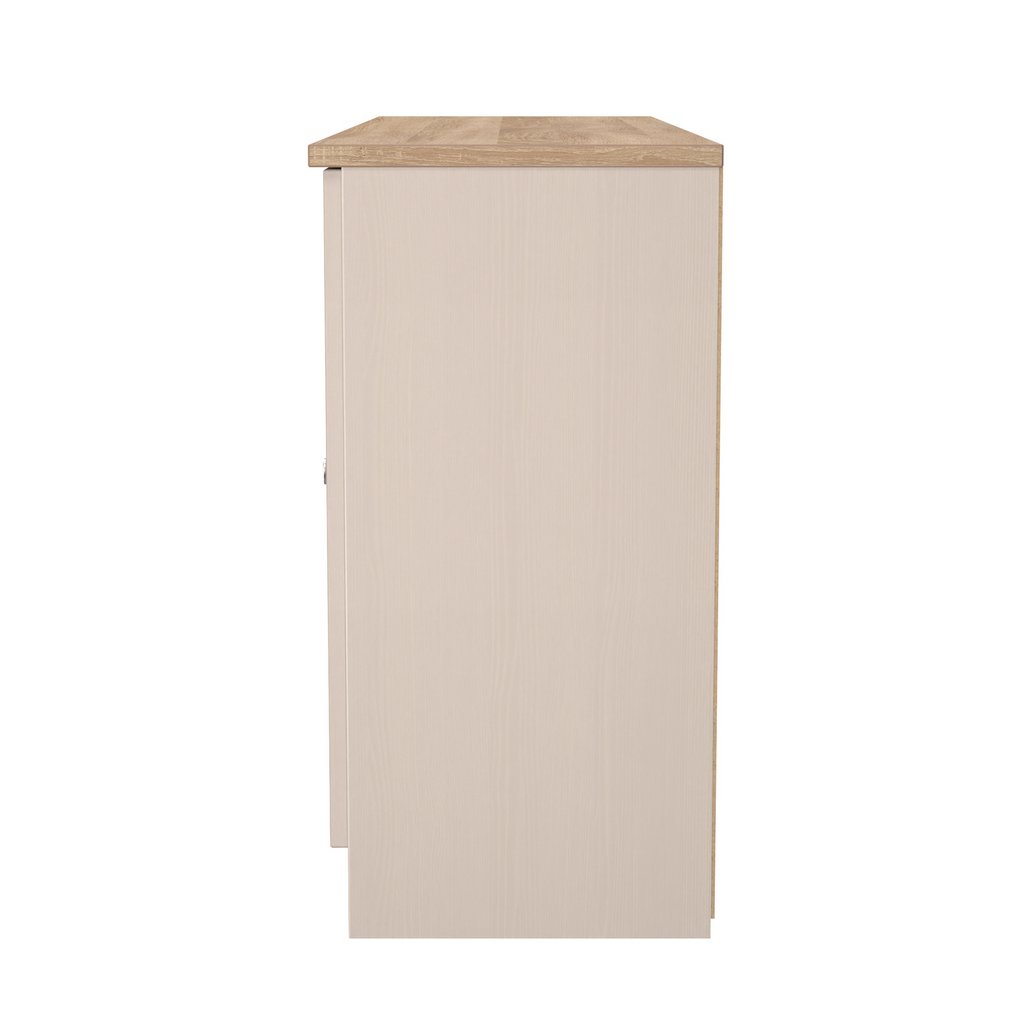 Vienna 2 Door 3 Drawer Wide Sideboard with Oak Top