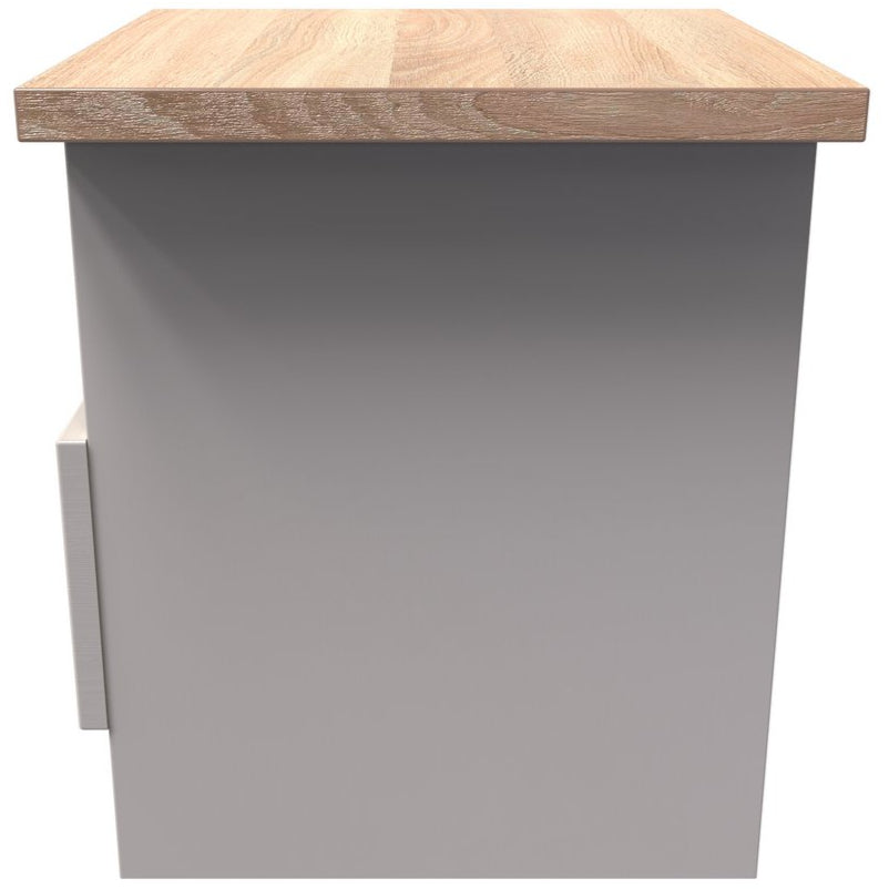 Vienna Bottom Drawer Lamp Table with Oak Top