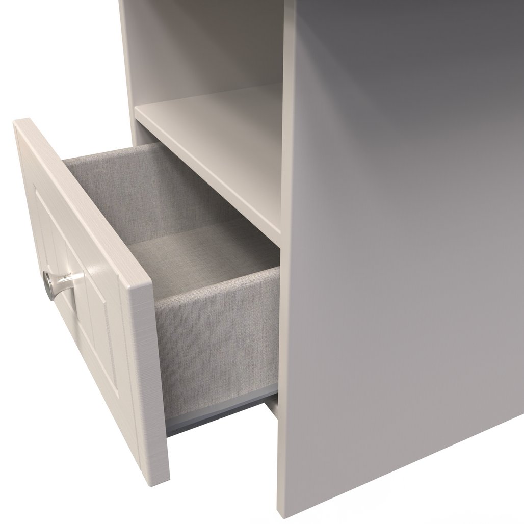 Vienna Bottom Drawer Lamp Table with Oak Top