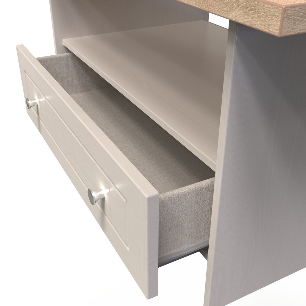 Vienna Bottom Drawer Coffee Table with Oak Top