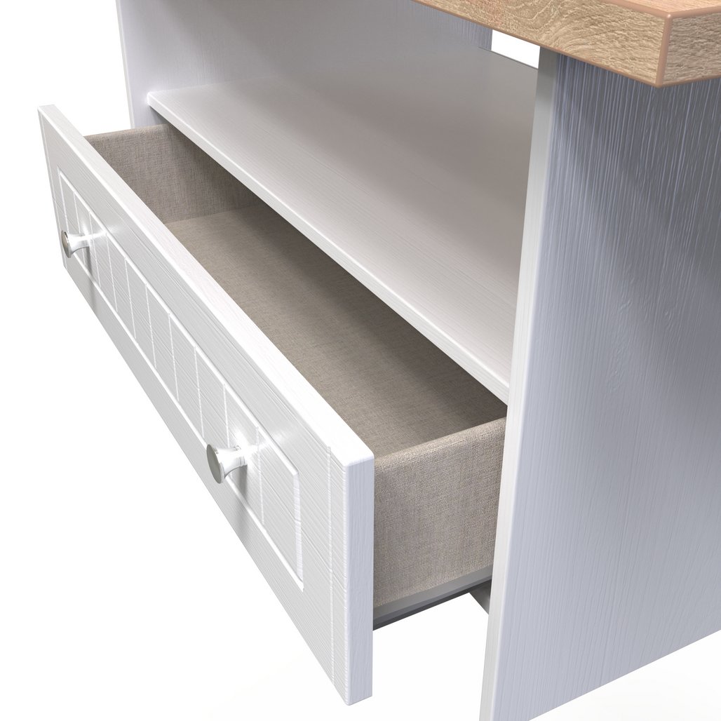 Vienna Bottom Drawer Coffee Table with Oak Top