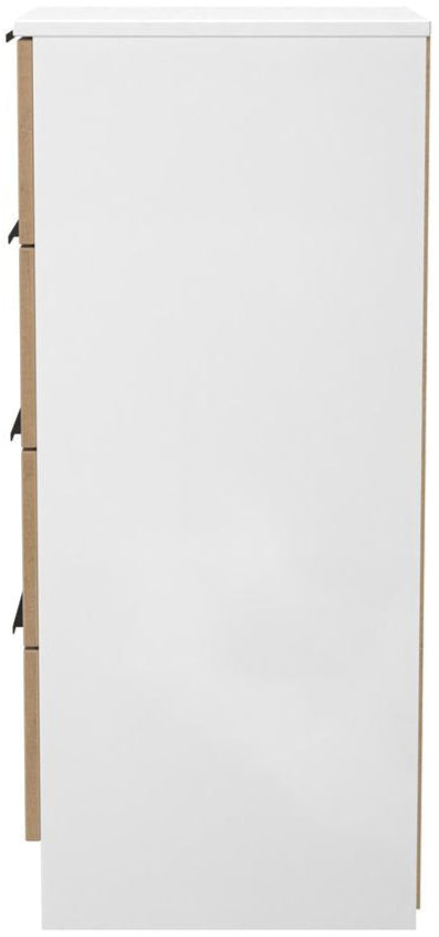 Java 4 Drawer Bedside Table