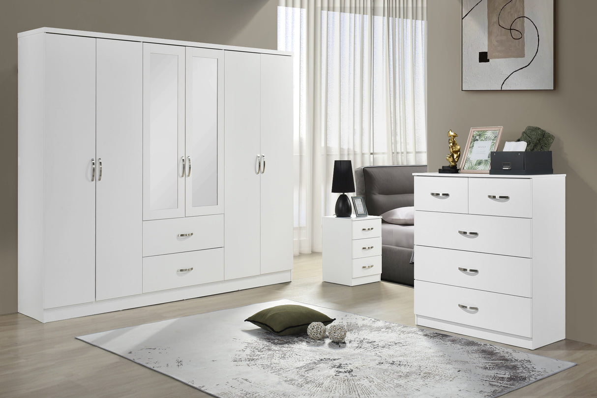 Paddington 3+2 Drawer Chest 3 Piece Bedroom Set