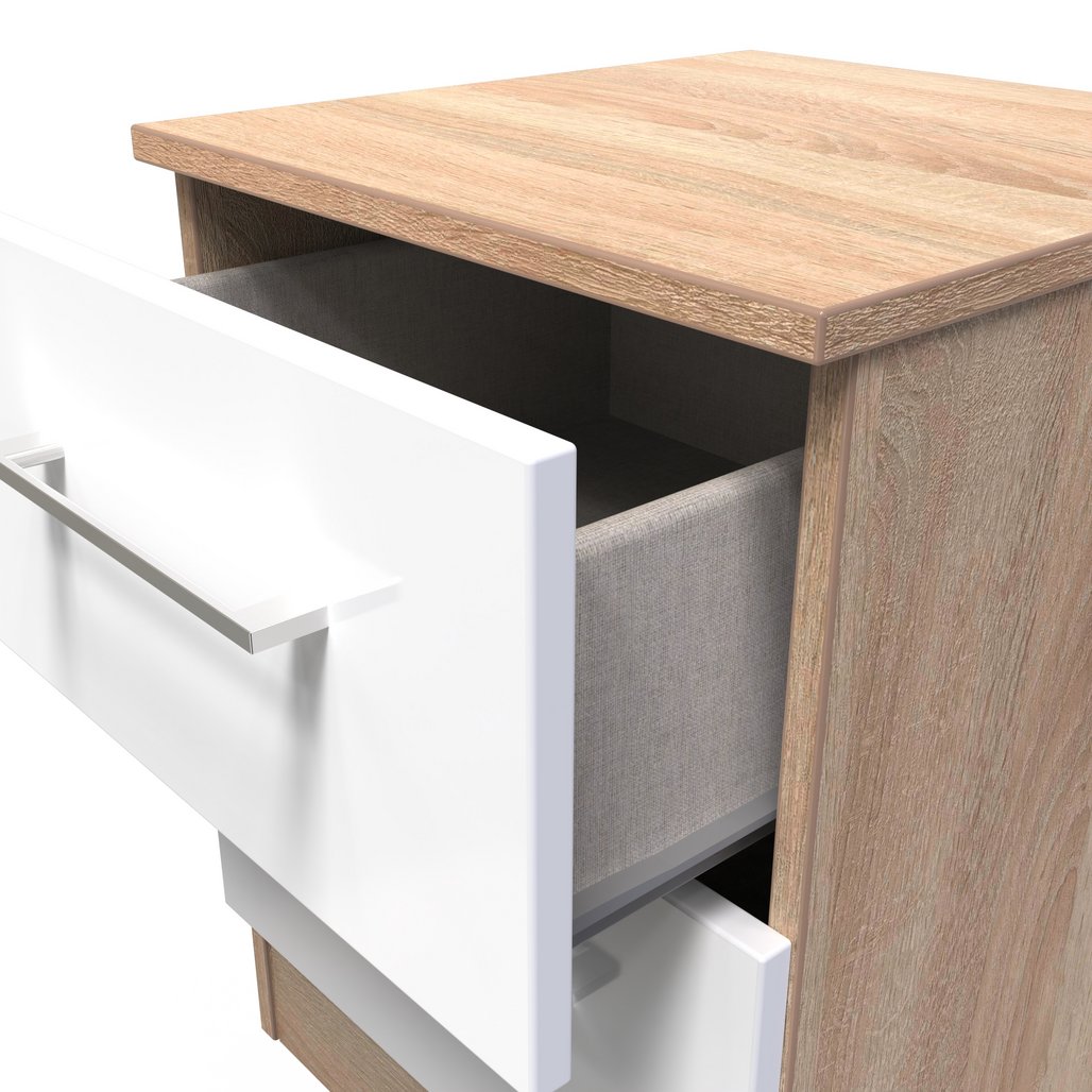 Worcester 2 Drawer Bedside Table