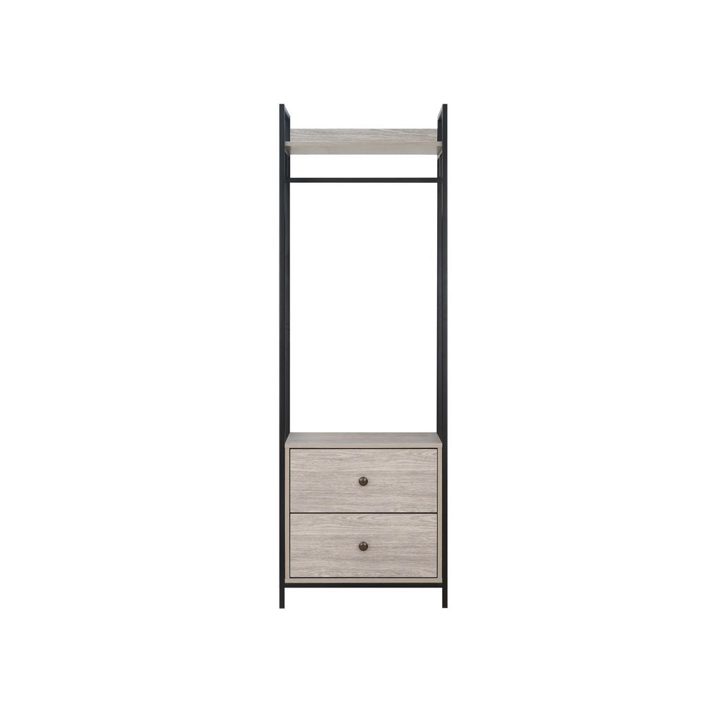 Alva Open Wardrobe with 2 Drawers 3 Piece Bedroom Set