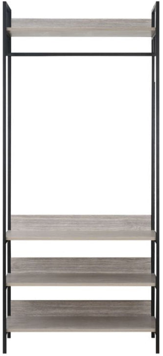 Alva Open Wardrobe with Clothes Rail & 4 Shelves