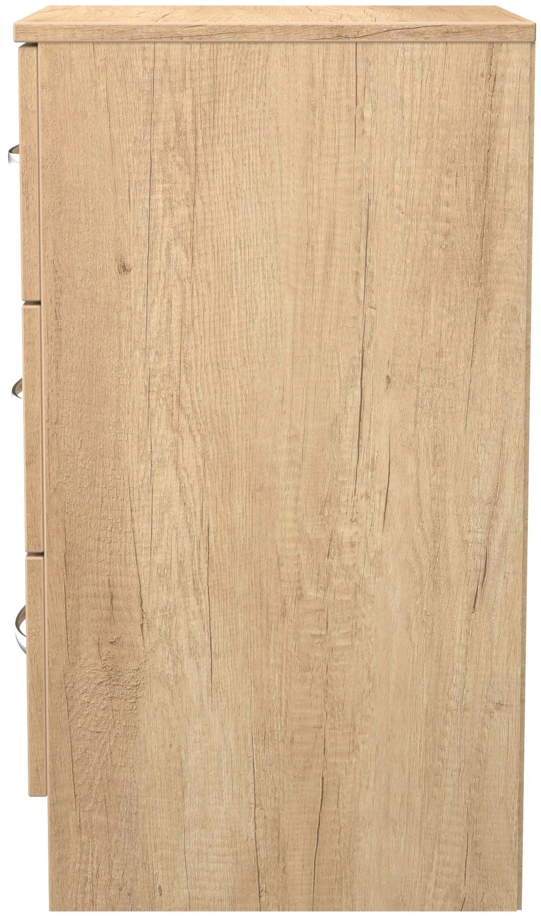 Avon 3 Drawer Bedside Table