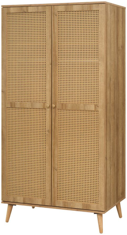Manila Rattan 2 Door Double Wardrobe