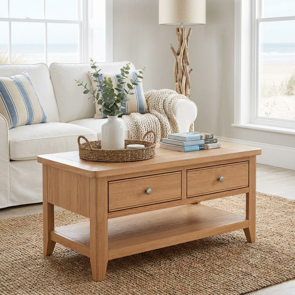 Atlas 2 Drawer Coffee Table