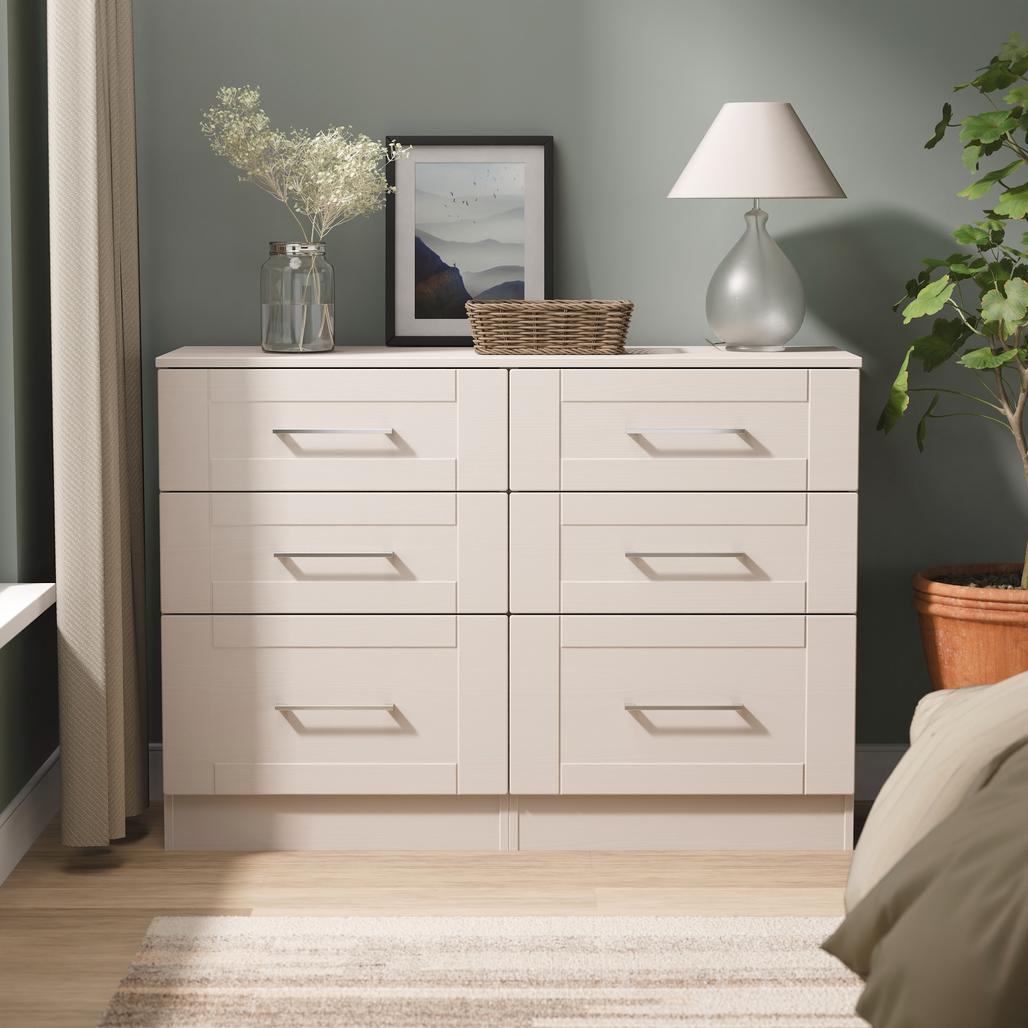 York 6 Drawer Midi Chest