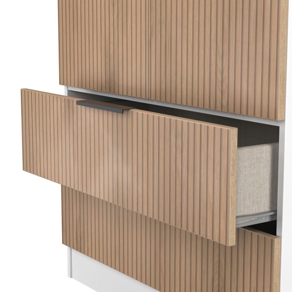 Java Tall 2 Drawer 2 Door Double Wardrobe