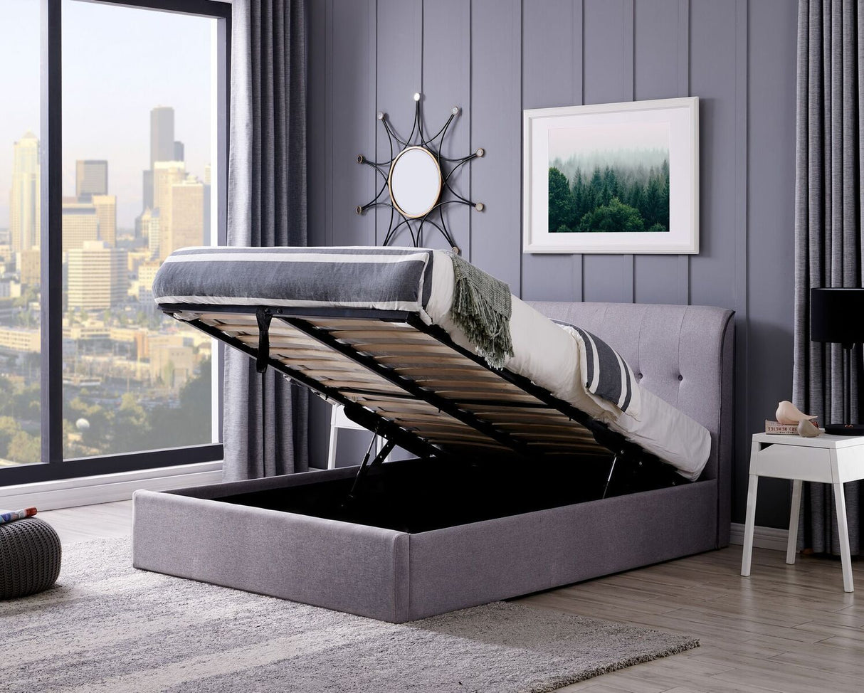 Carmel Button Back Ottoman Bed Frame