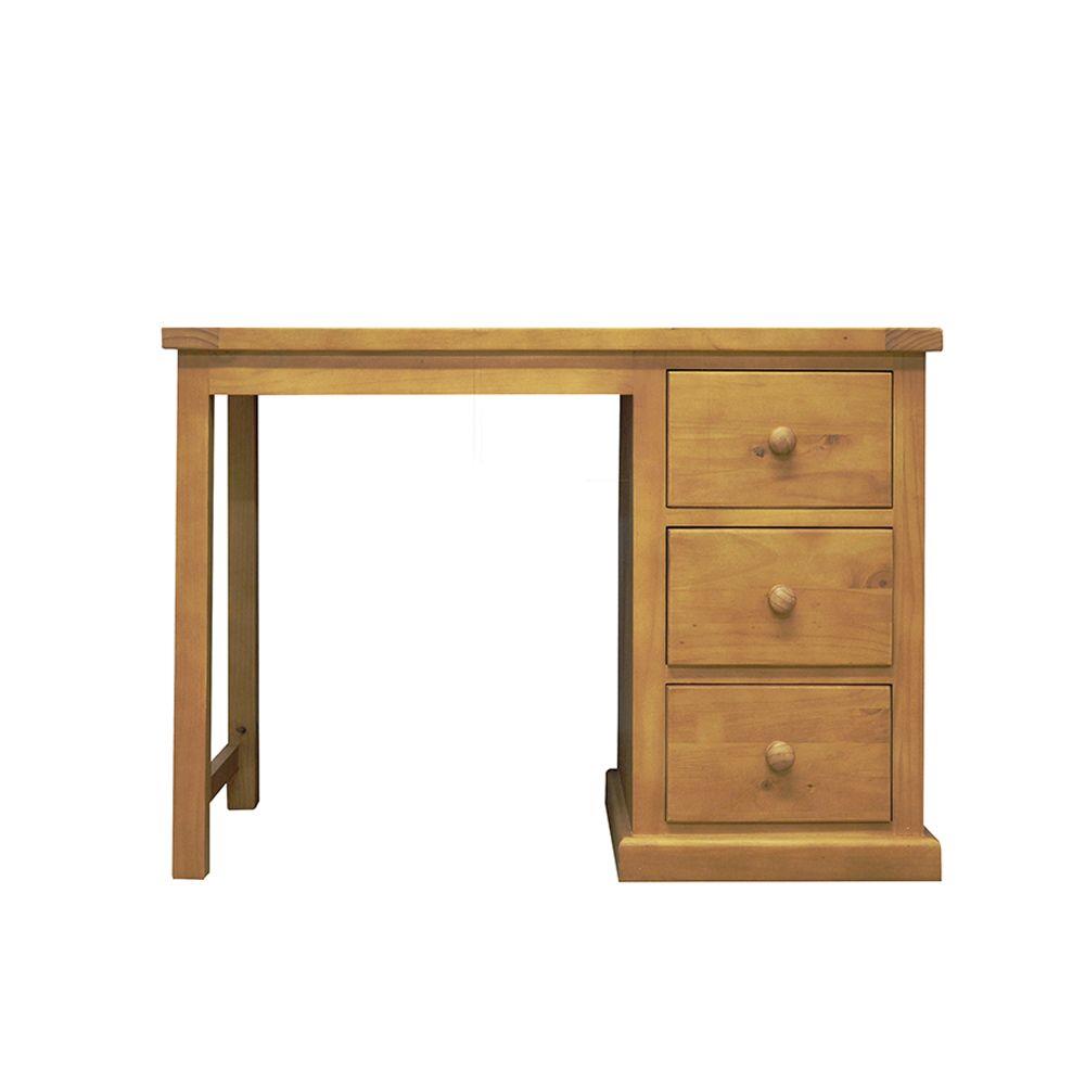 Verde 3 Drawer Single Pedestal Dressing Table