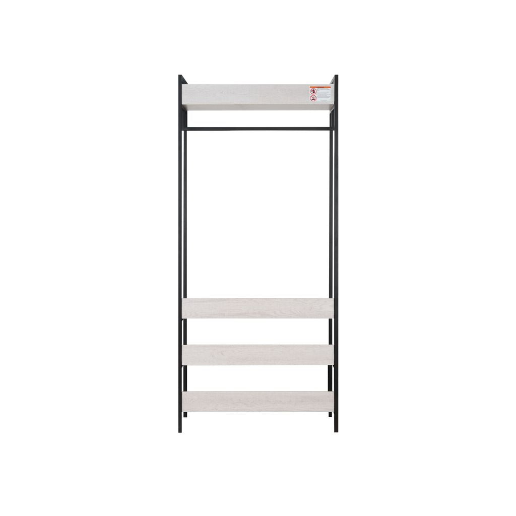 Alva Open Wardrobe with 2 Drawers 3 Piece Bedroom Set