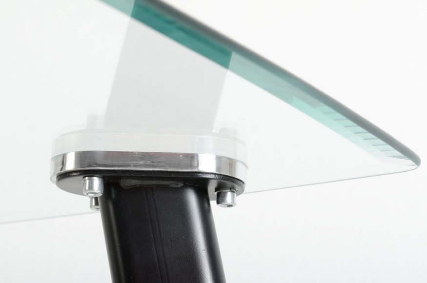 Abbey Clear Glass Dining Table Set with 4 Chairs - Seconique