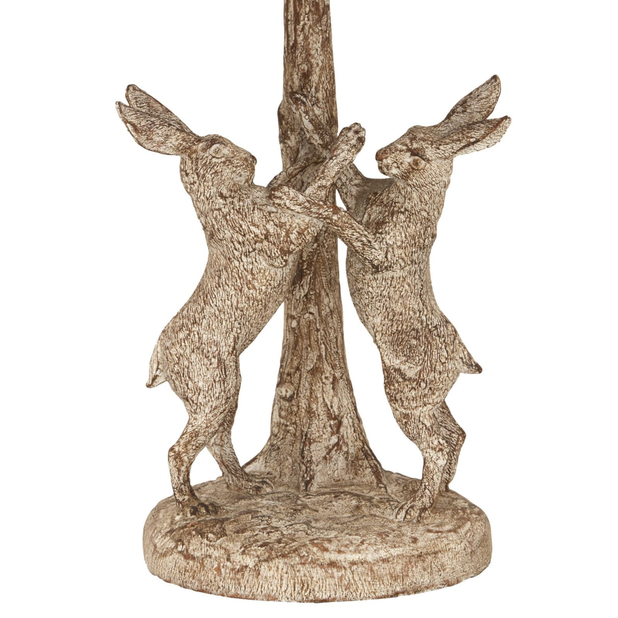 Stonewashed Marching Hares Table Lamp with Linen Shade