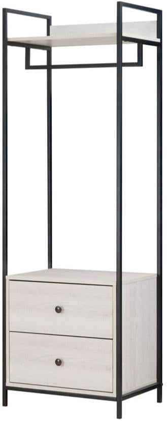 Alva Open Wardrobes with 2 Drawers & 4 Shelves Set