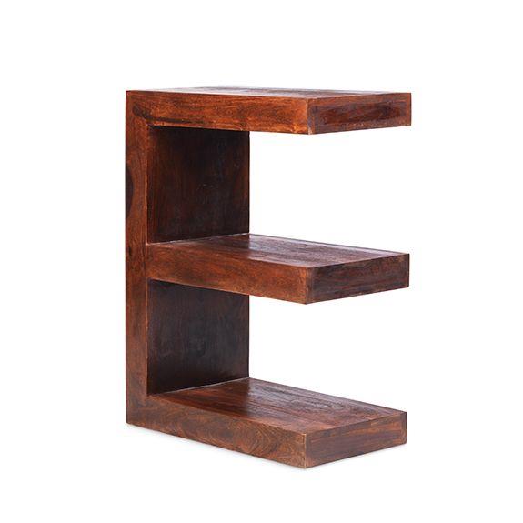 Sequoia E Shaped Side Table