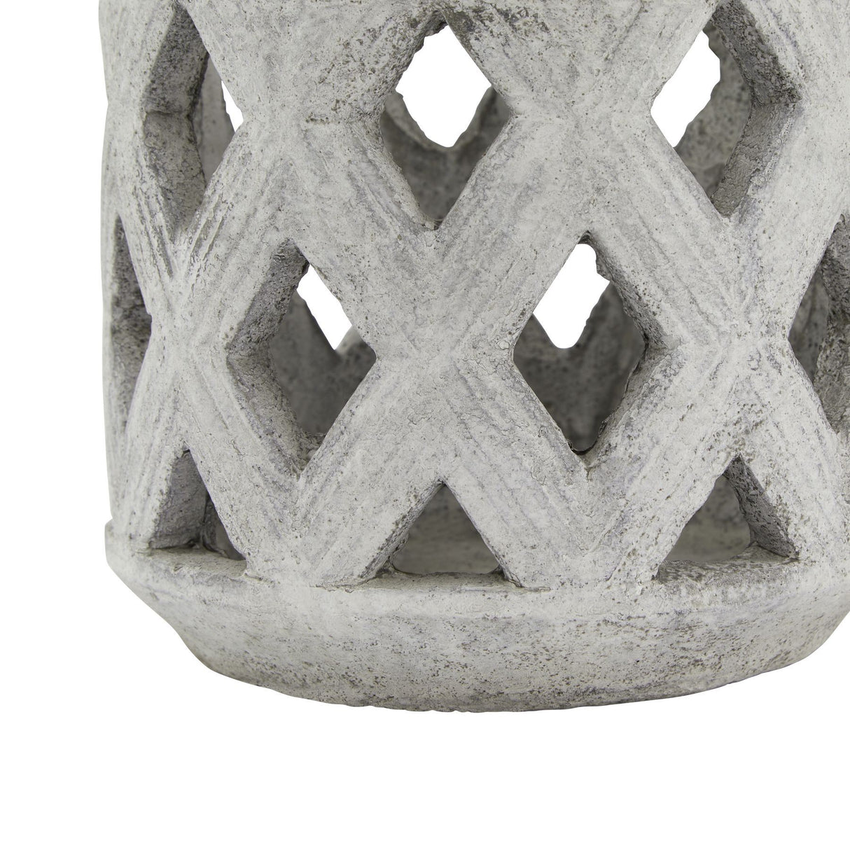 Athena Stone Lattice Ceramic Lantern