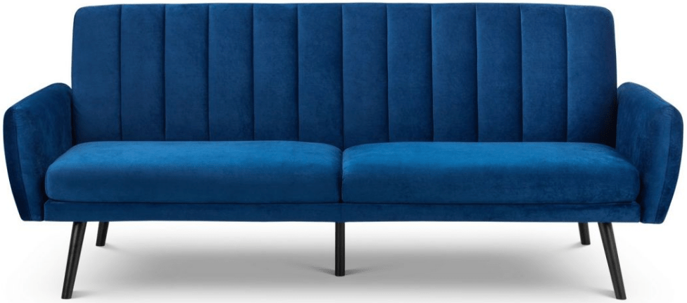 Afina 3 Seater Velvet Clic Clac Fold Down Sofa Bed - Julian Bowen