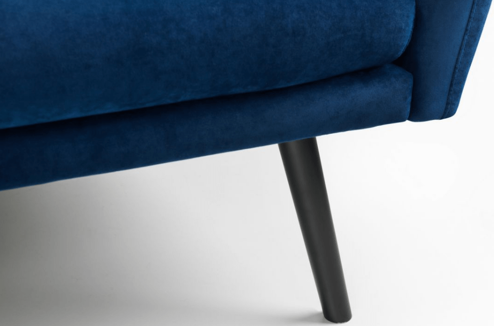 Afina 3 Seater Velvet Clic Clac Fold Down Sofa Bed - Julian Bowen