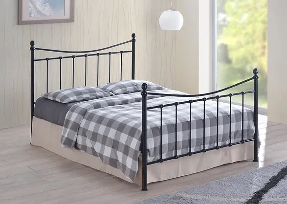 Alderley Metal High Foot End Bed Frame - Time Living