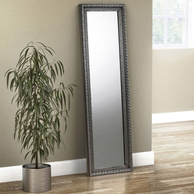 Allegro Pewter Dress Mirror - Julian Bowen
