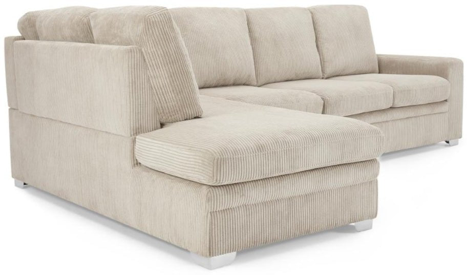 Allison Jumbo Cord Left Hand Corner Sofa - TGC