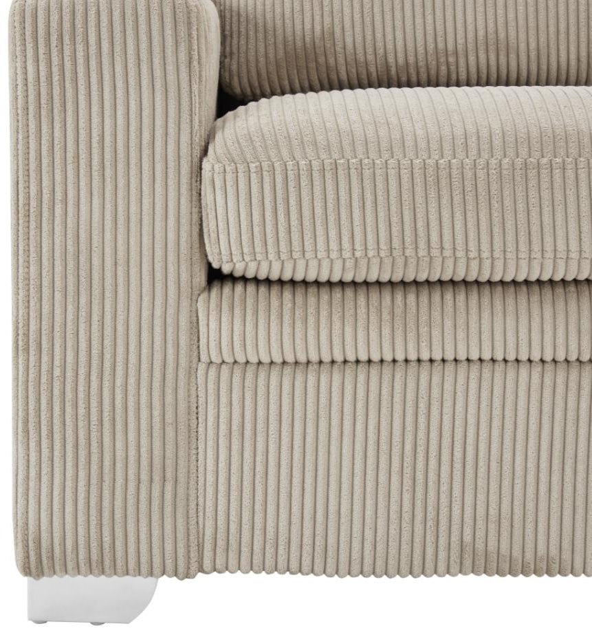 Allison Jumbo Cord Right Hand Corner Sofa - TGC